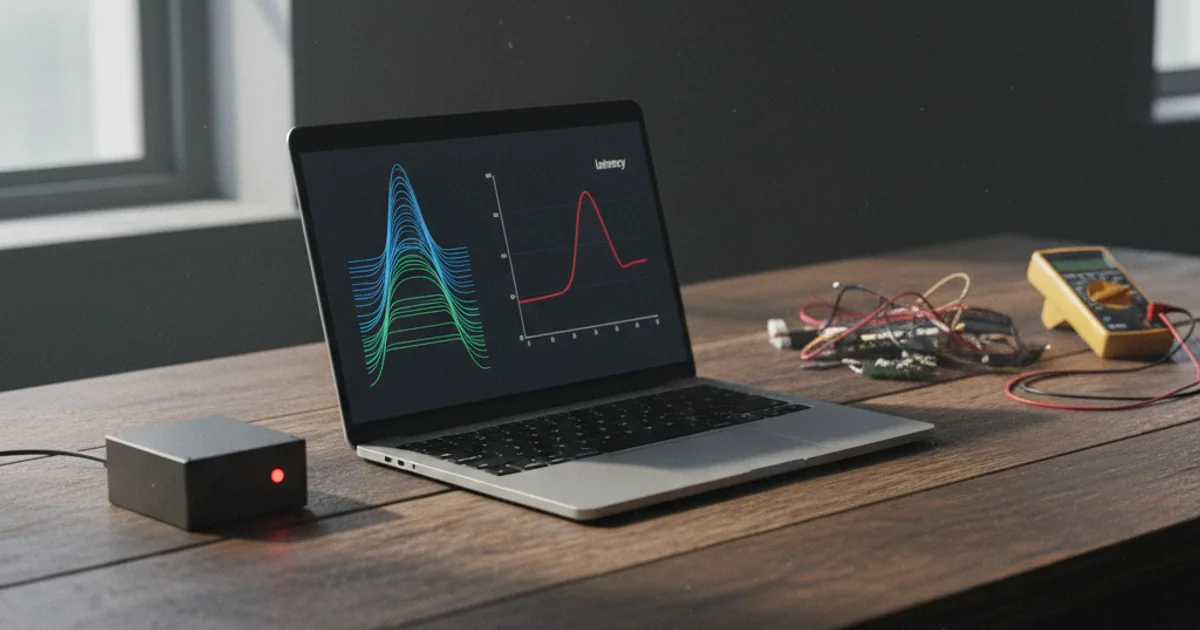 A dark dashboard showing latency percentile lines, a cost-per-request curve, and a refusal-rate gauge in teal